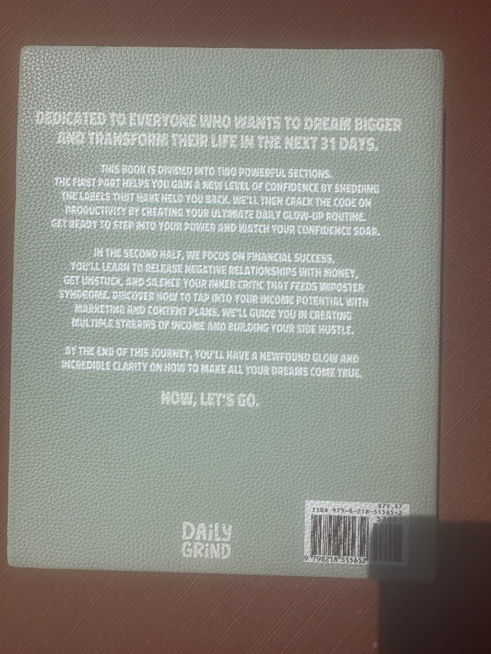 GUC Daily Grind Planner Know Your Worth Guided Self Improvement Journal Blank - Picture 2 of 9